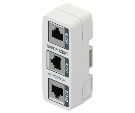 Unit Socket은 모터유닛에 대한 설치가 용이하고 유닛 인출 시 통신선 분리가 용이하다.